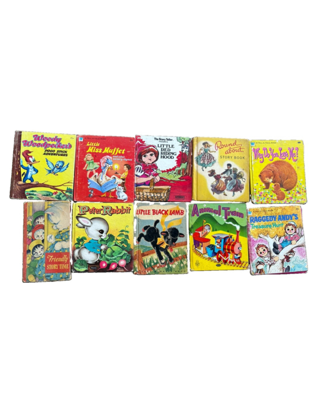 10 Vintage Children’s Whitman Publishing Tell-A-Tale Book And Others.
